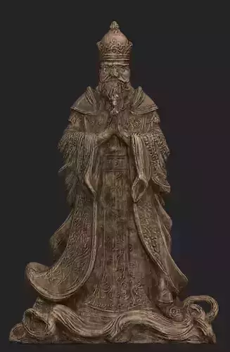 Bishop Steel Statue 