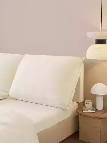 Comfortable bedroom interior scene 