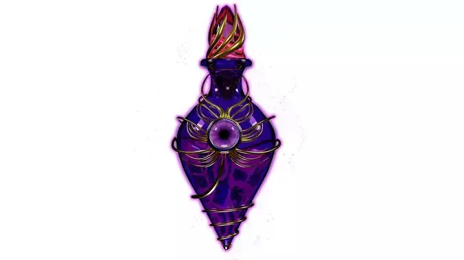 Enchanted Griffon Eye Potion Bottle