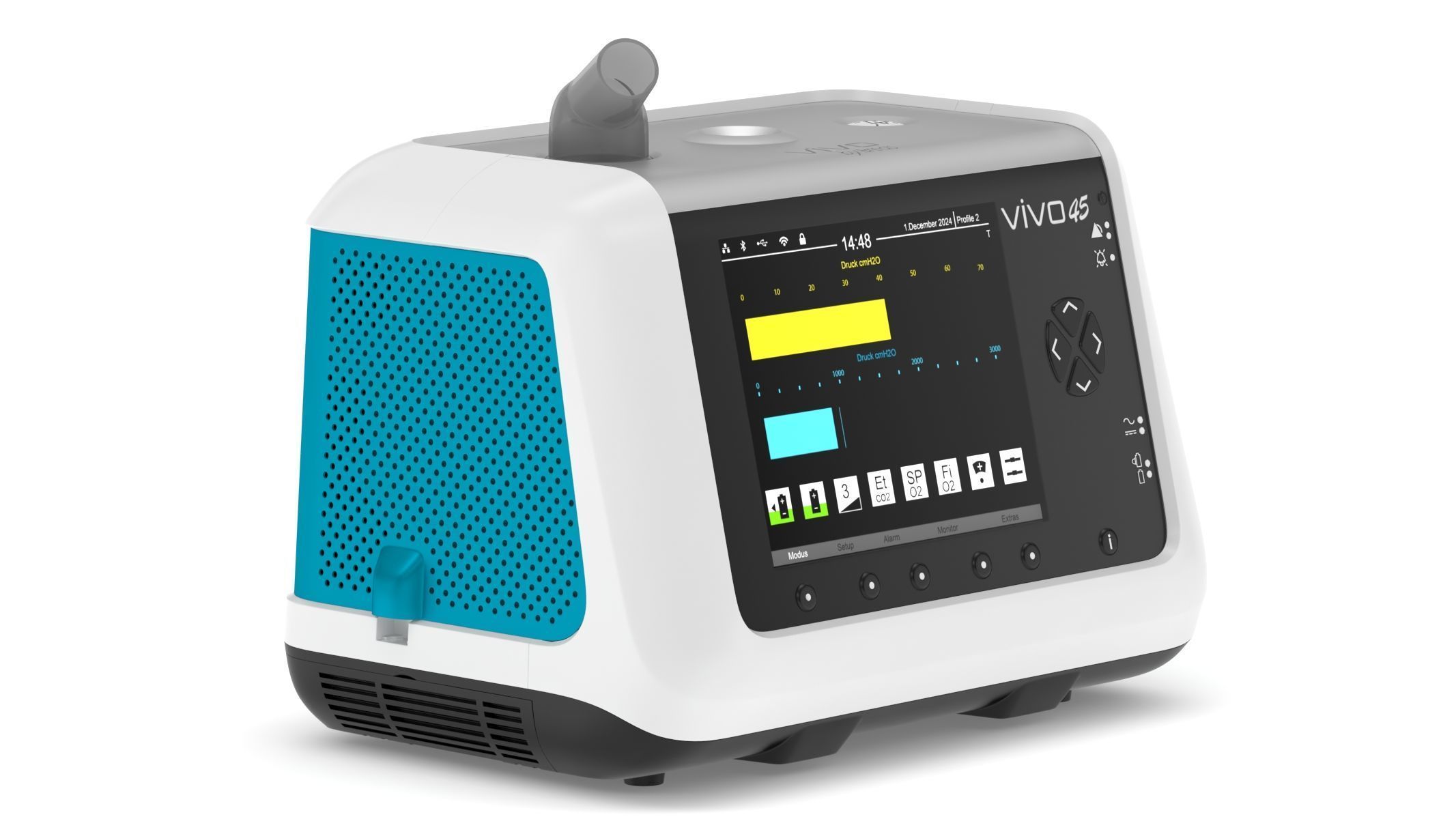 Medical Portable Ventilator 3D model_2