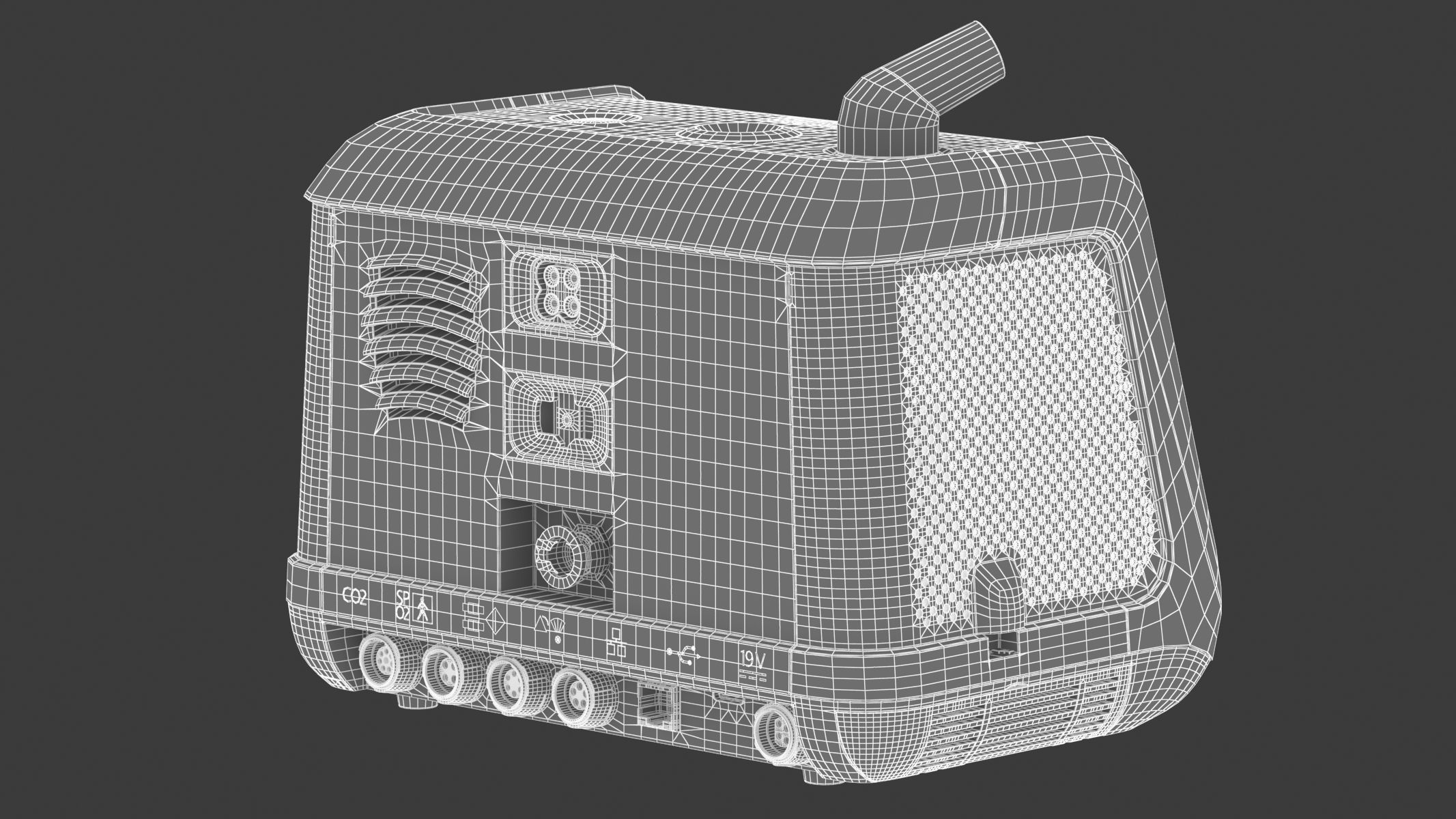Medical Portable Ventilator 3D model_24