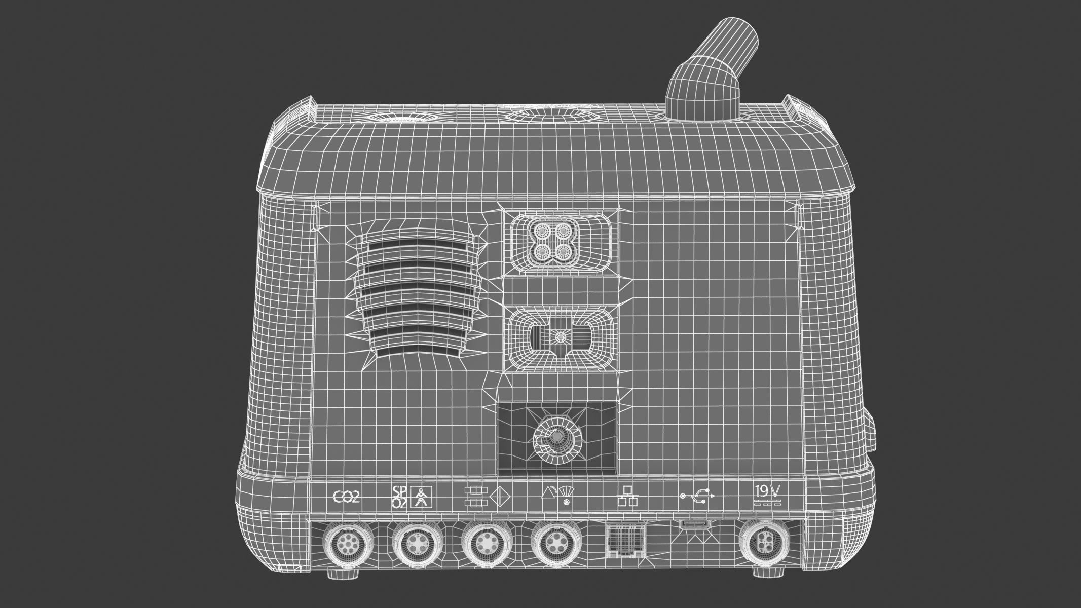 Medical Portable Ventilator 3D model_25