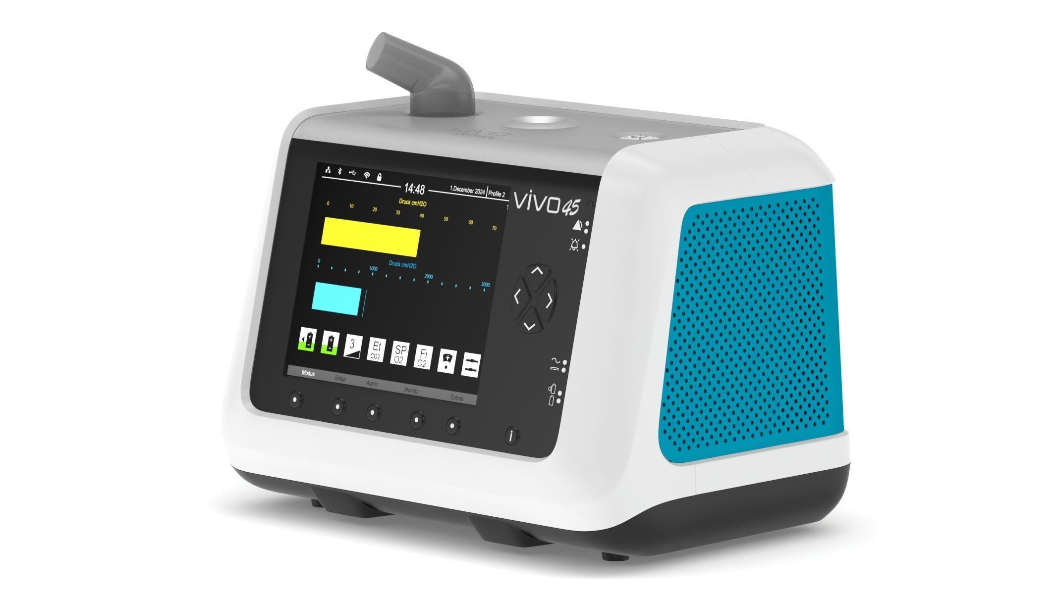 Medical Portable Ventilator 3D model_8