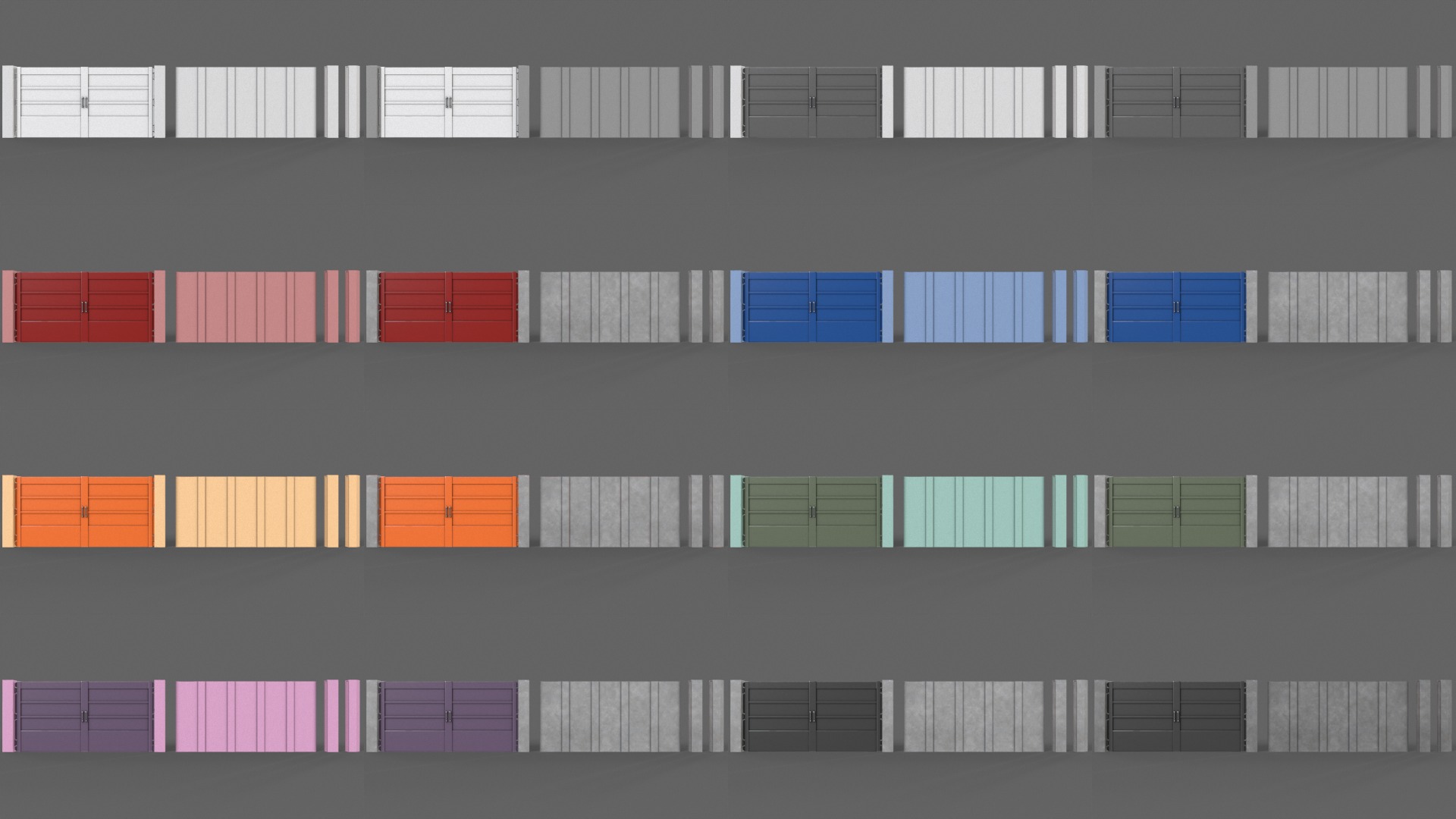 PBR Gate and Wall 3D Model Collection_12
