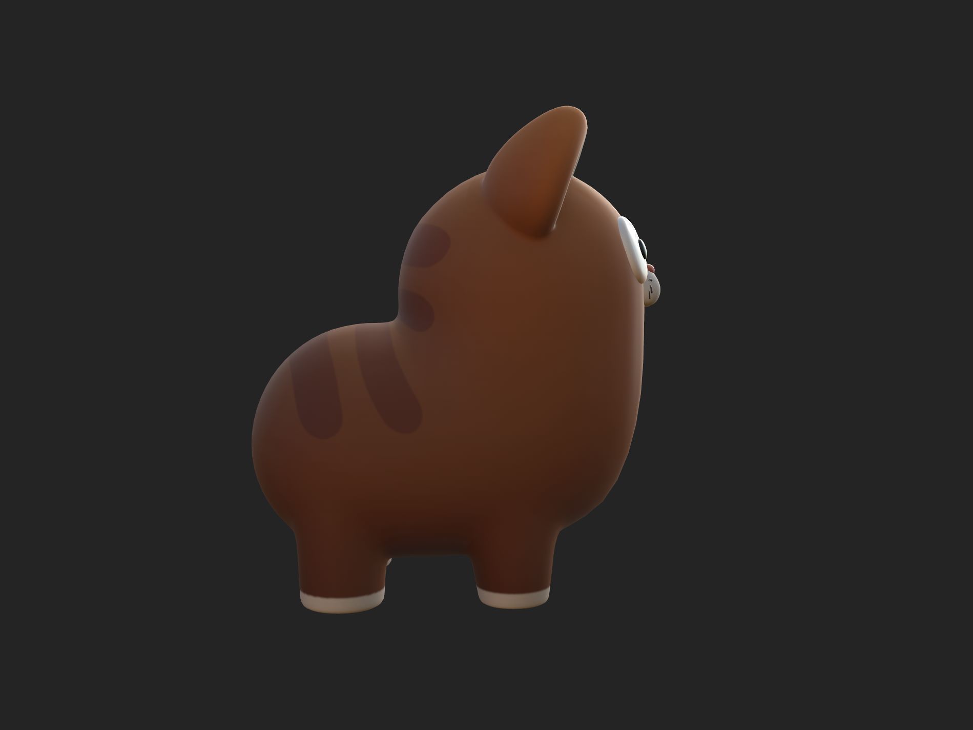 Cat Character 002 3D model_13