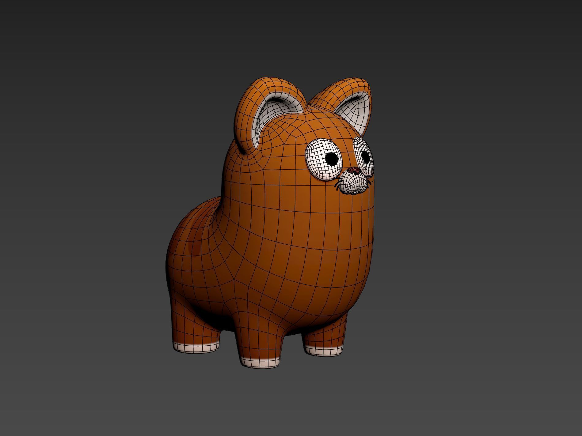 Cat Character 002 3D model_22