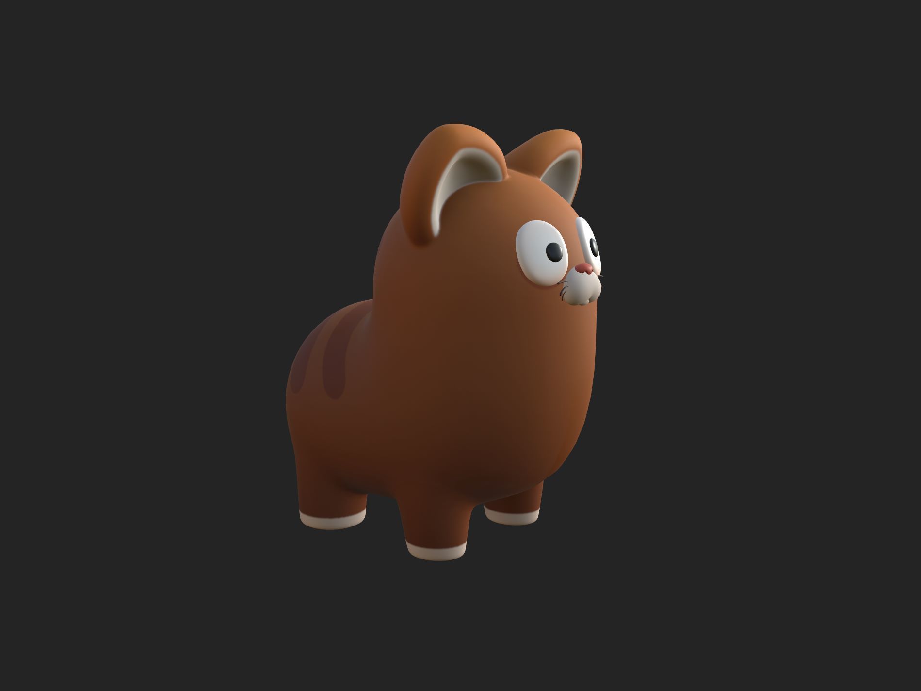 Cat Character 002 3D model_12