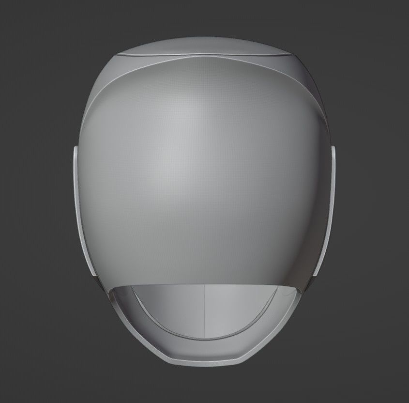 Power Rangers Ninja Storm Yellow Ranger Helmet 3D print model_14