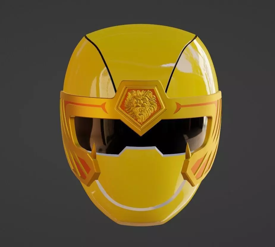 Power Rangers Ninja Storm Yellow Ranger Helmet 3D print model_0