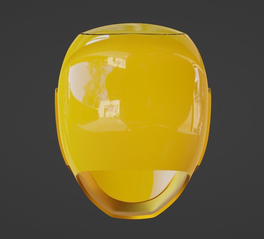 Power Rangers Ninja Storm Yellow Ranger Helmet 3D print model_8