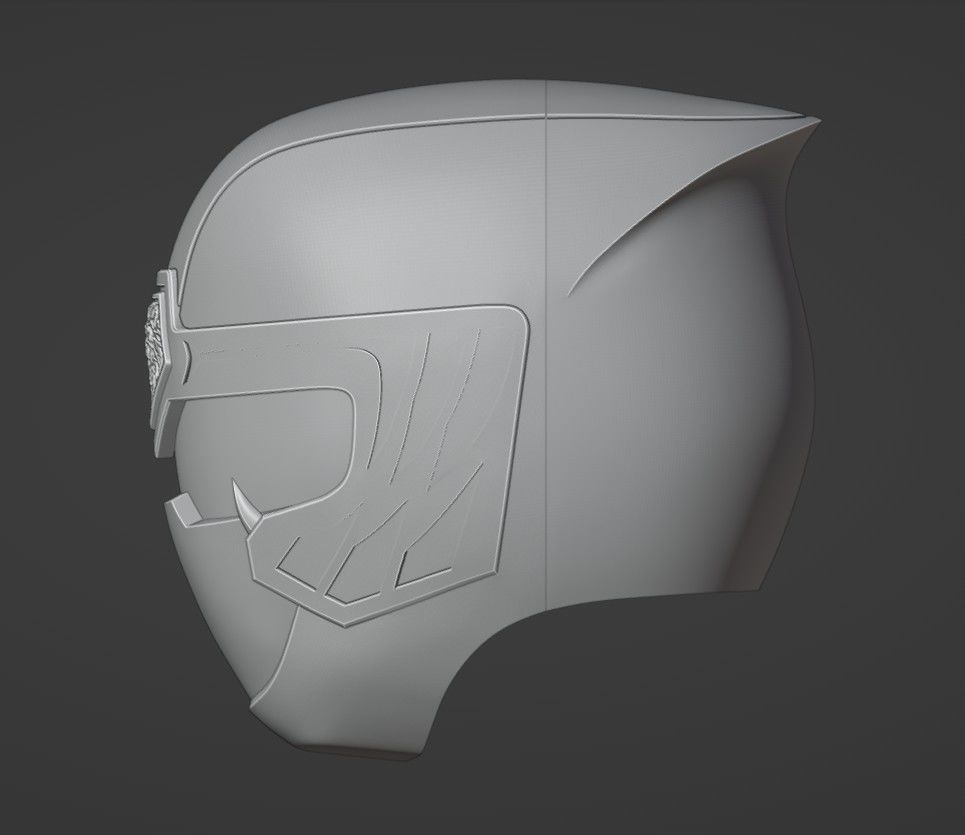 Power Rangers Ninja Storm Yellow Ranger Helmet 3D print model_11