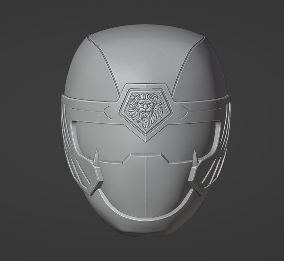 Power Rangers Ninja Storm Yellow Ranger Helmet 3D print model_9