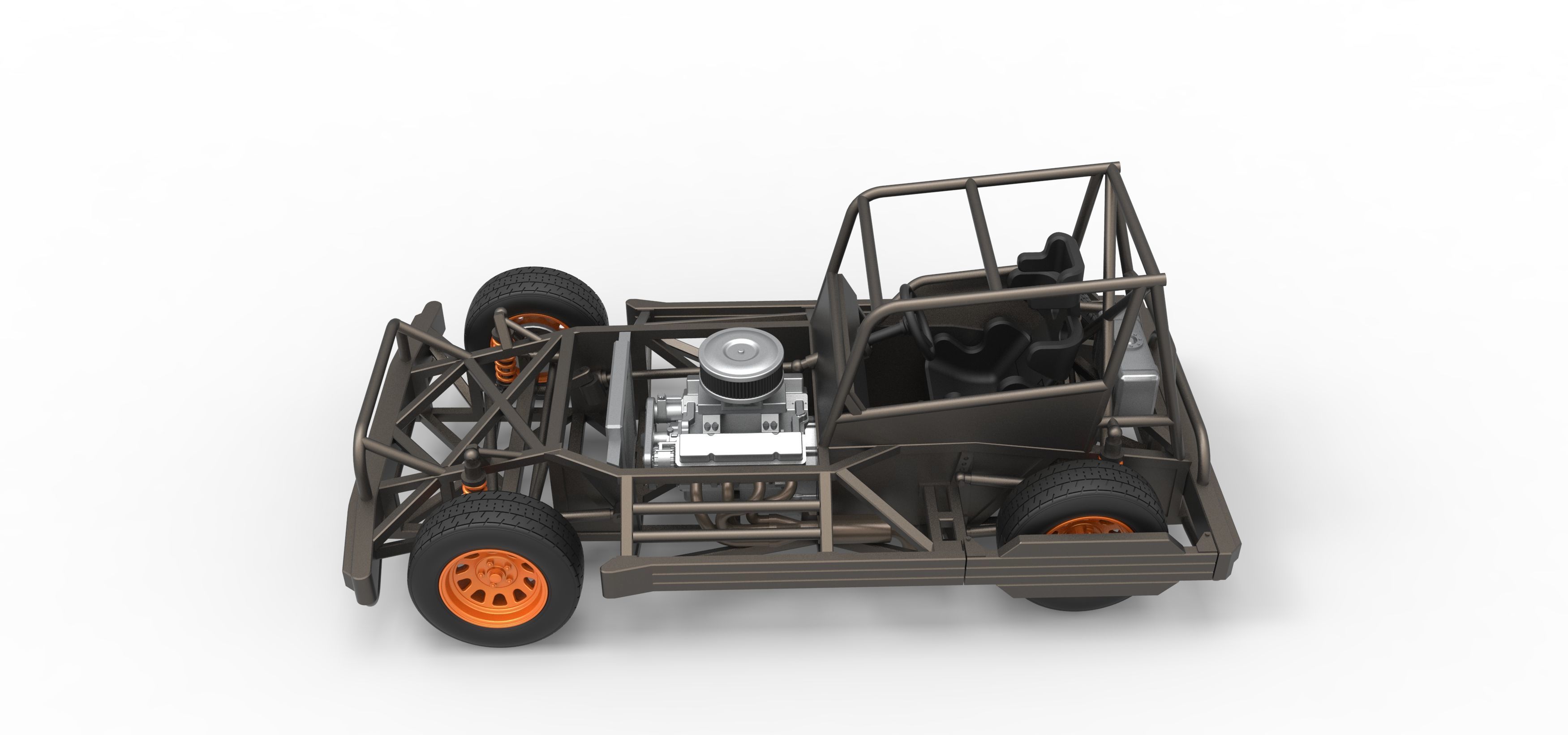 New Zealand Superstock car Base Scale 1 to 25 3D print model_9