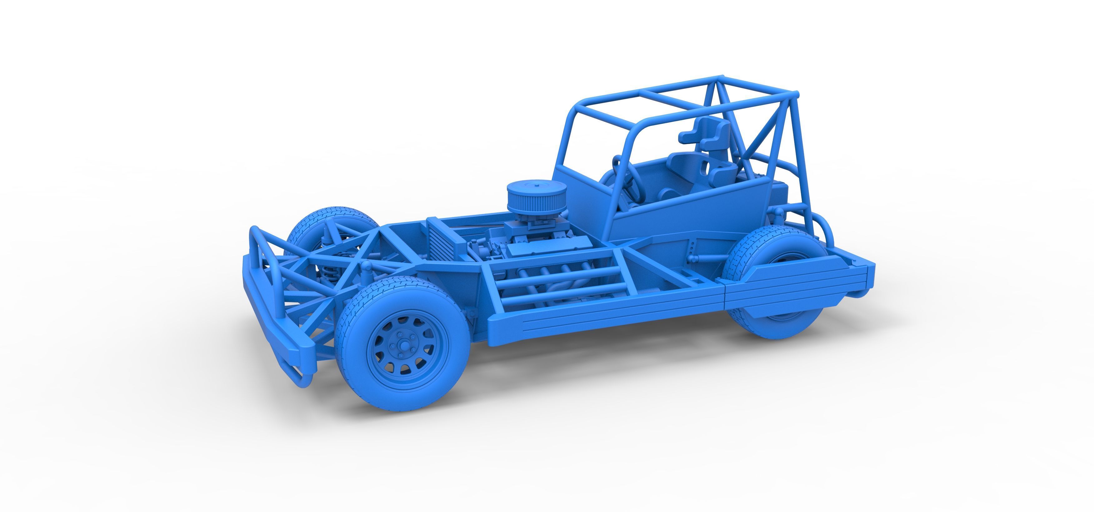 New Zealand Superstock car Base Scale 1 to 25 3D print model_27