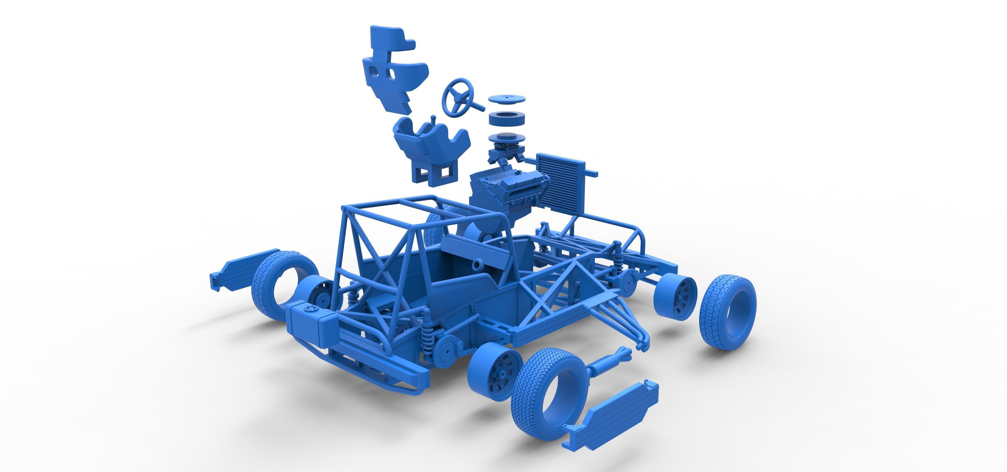 New Zealand Superstock car Base Scale 1 to 25 3D print model_62