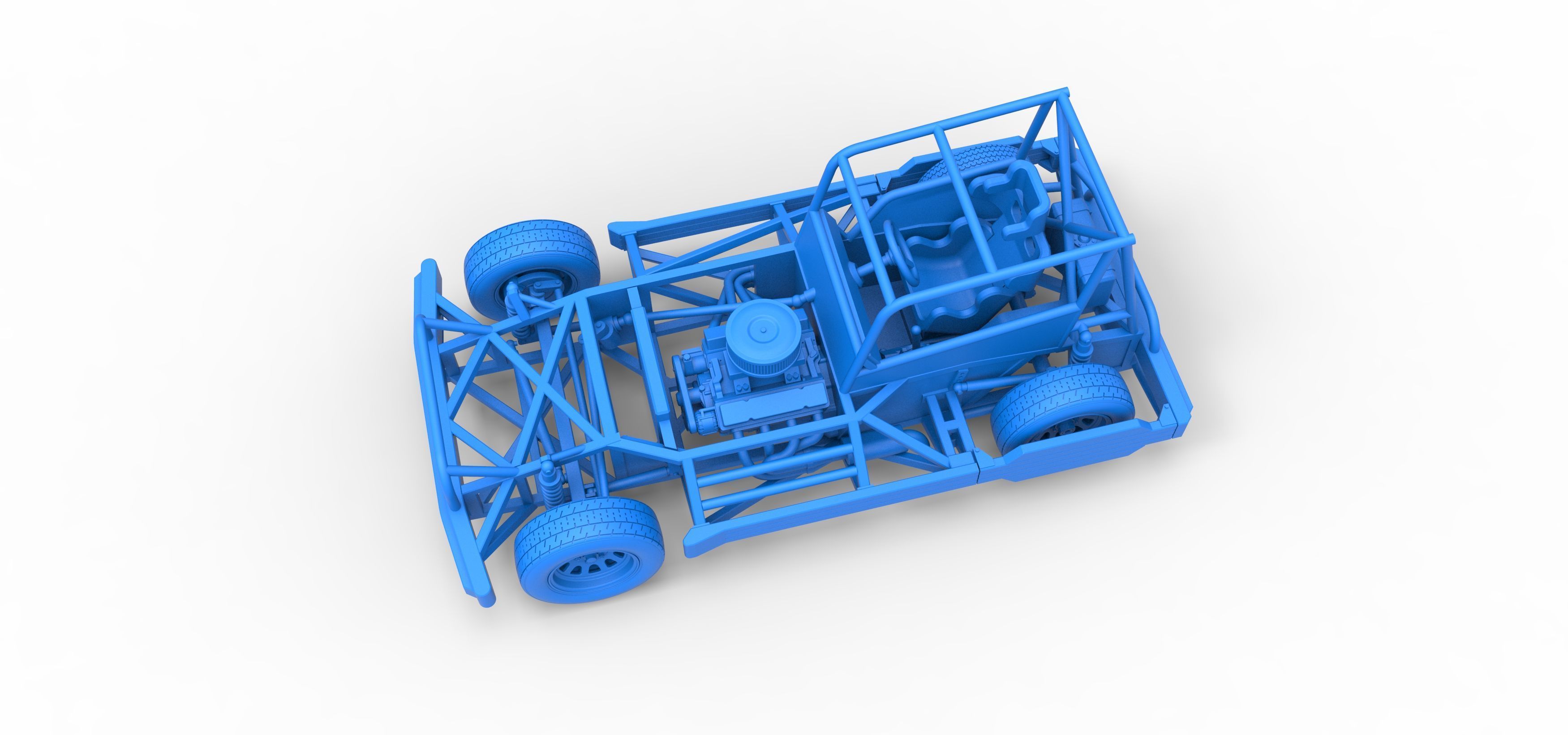 New Zealand Superstock car Base Scale 1 to 25 3D print model_30