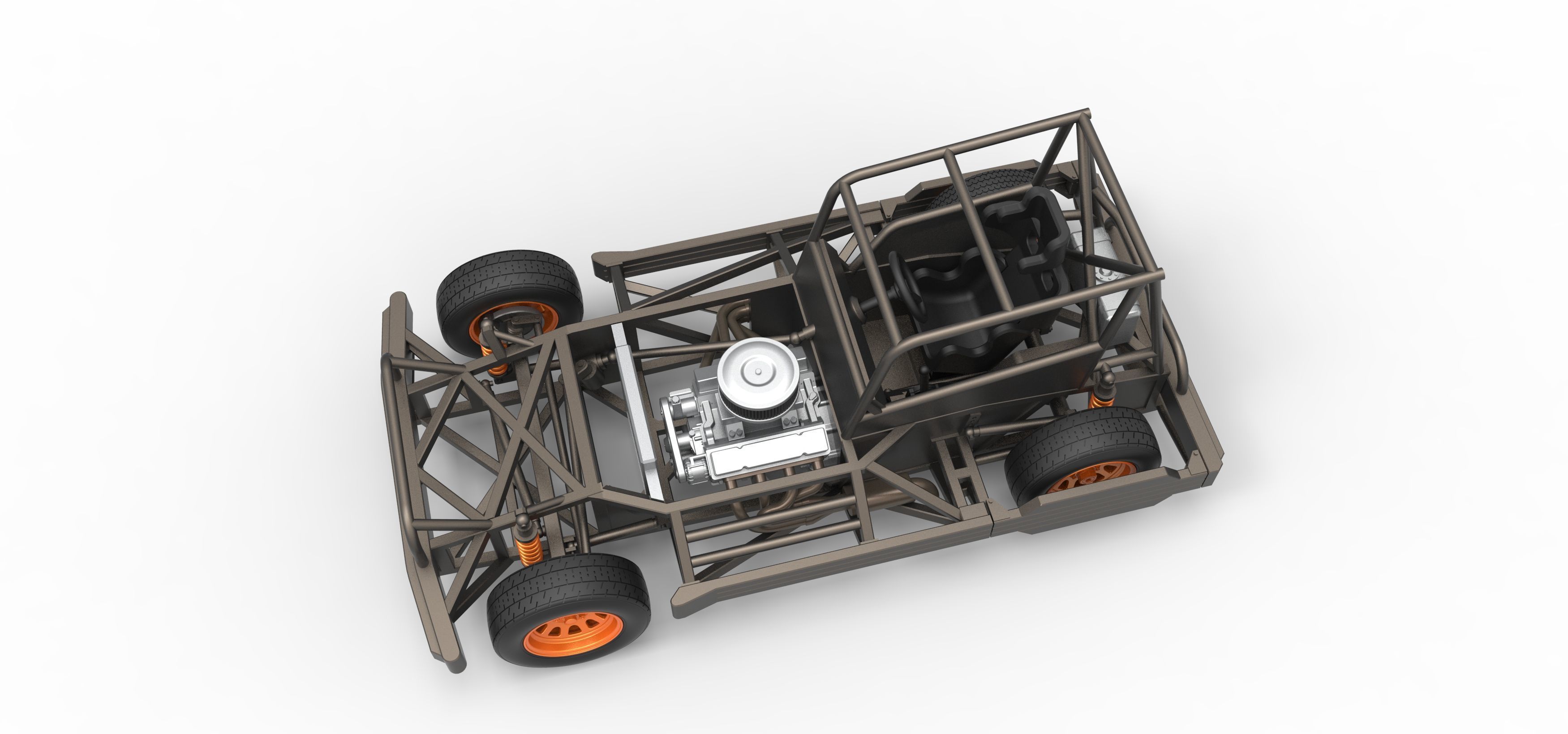New Zealand Superstock car Base Scale 1 to 25 3D print model_3
