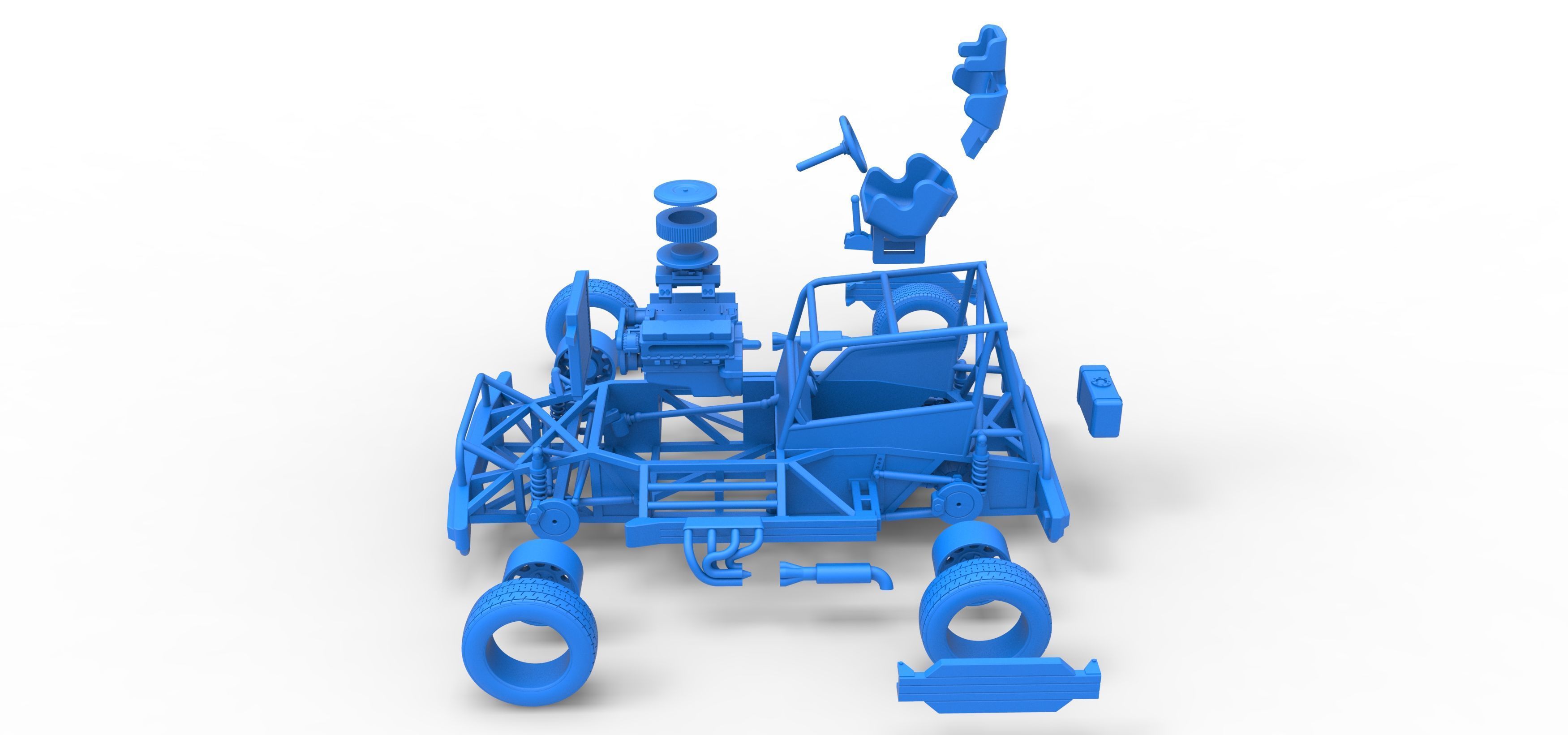 New Zealand Superstock car Base Scale 1 to 25 3D print model_59