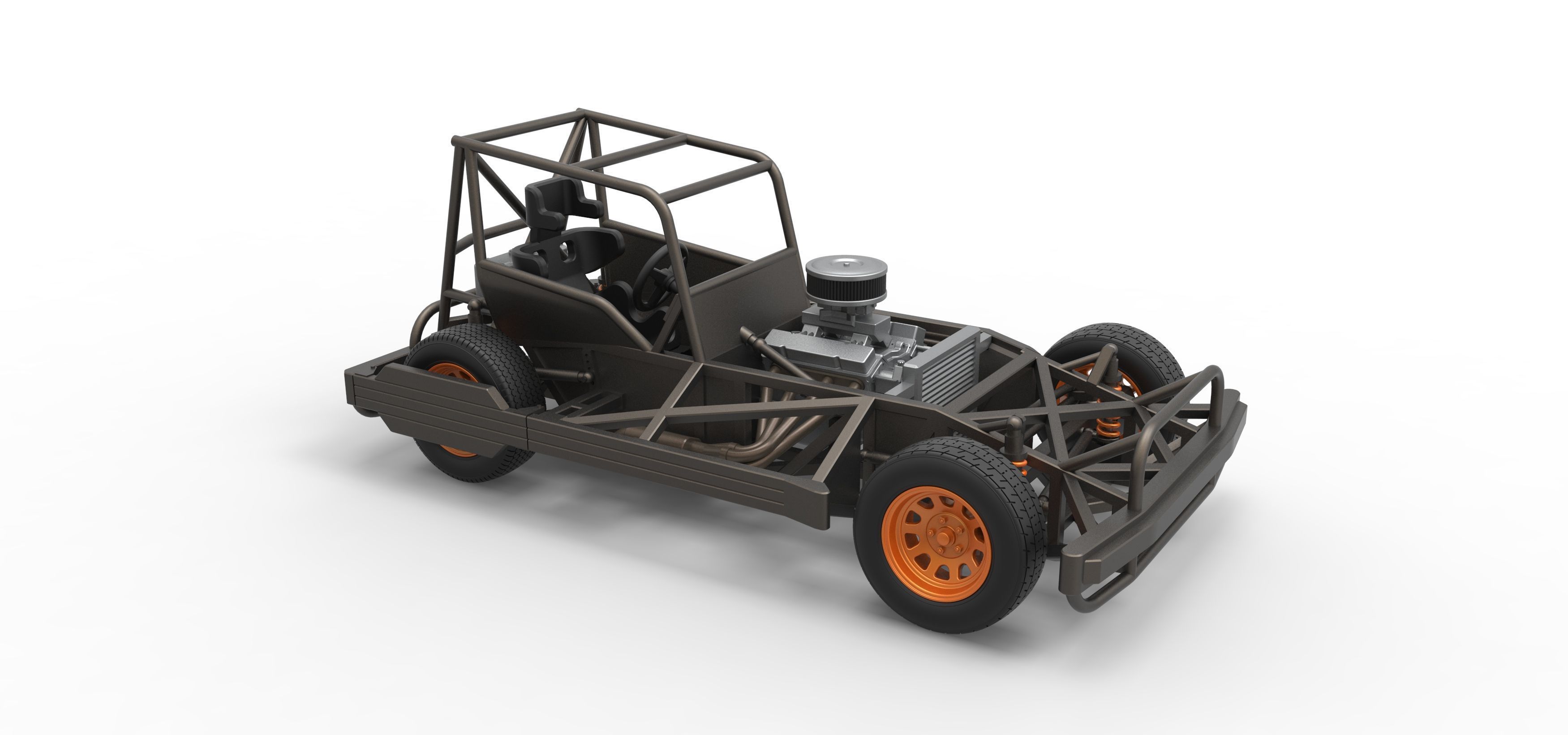 New Zealand Superstock car Base Scale 1 to 25 3D print model_23