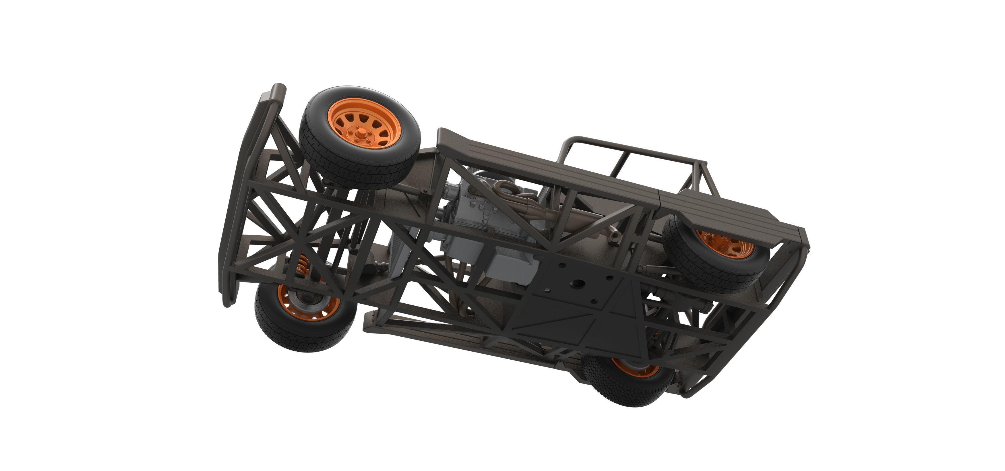 New Zealand Superstock car Base Scale 1 to 25 3D print model_2