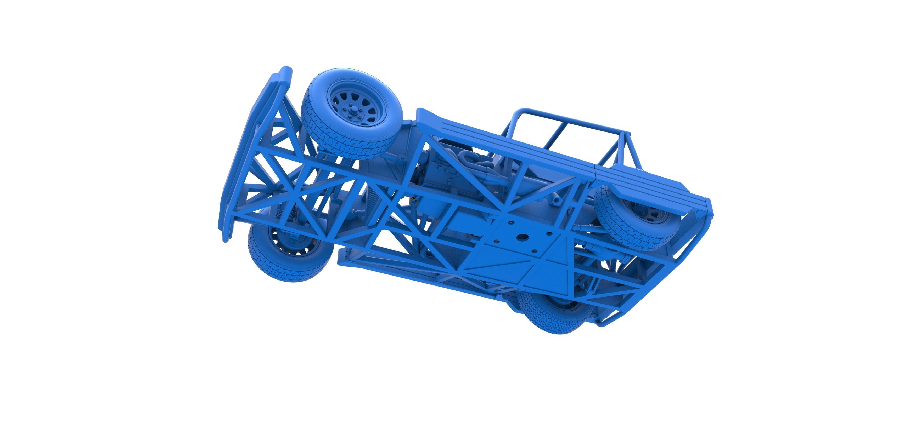 New Zealand Superstock car Base Scale 1 to 25 3D print model_29