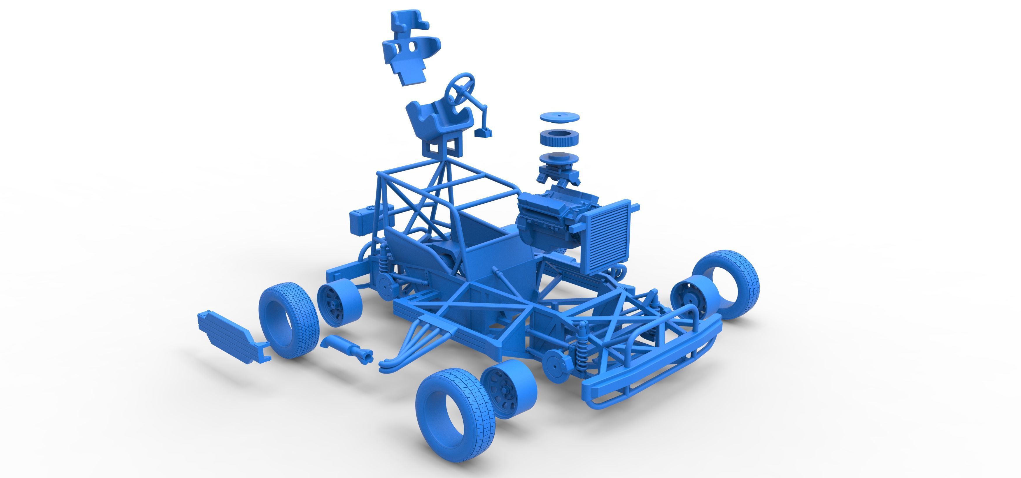 New Zealand Superstock car Base Scale 1 to 25 3D print model_65