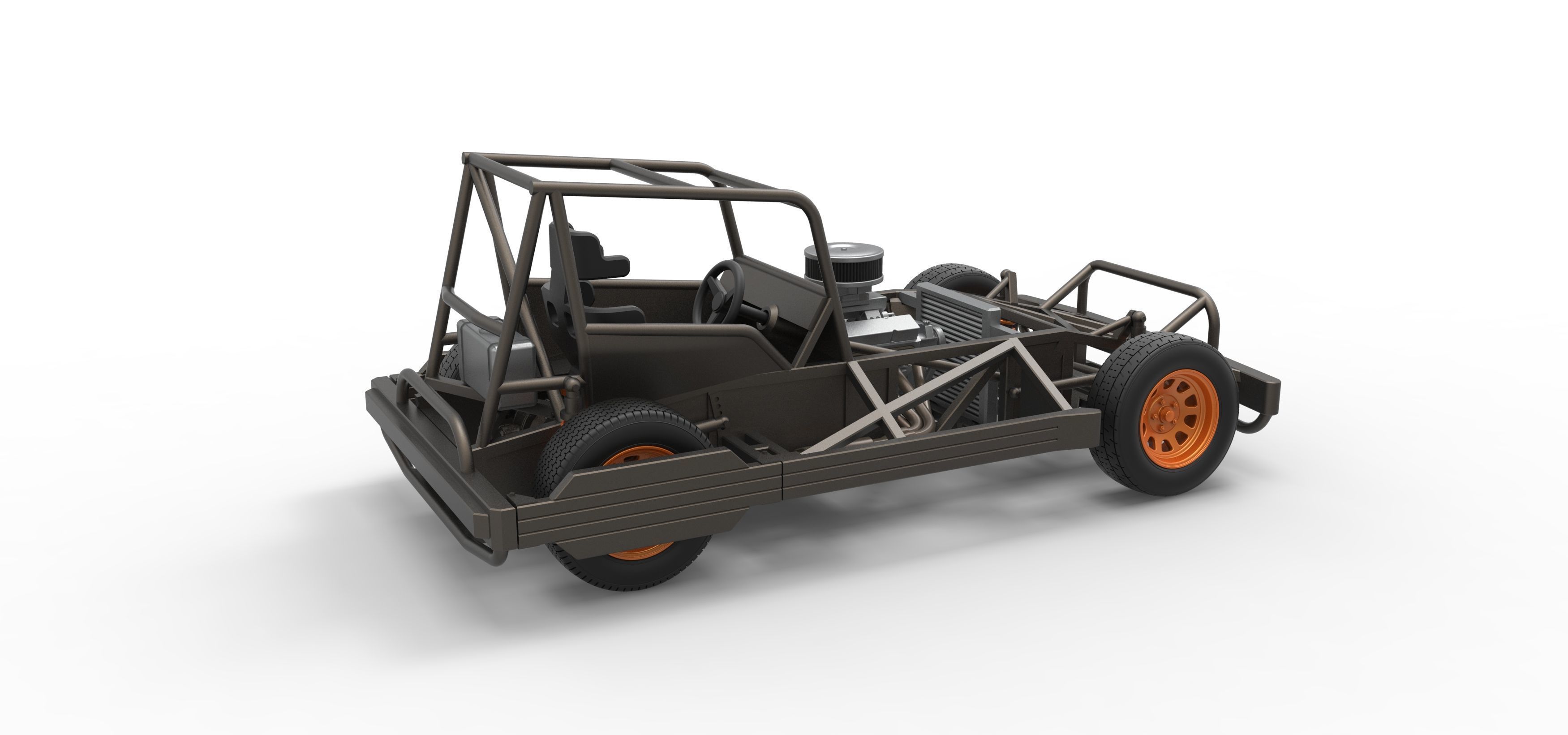 New Zealand Superstock car Base Scale 1 to 25 3D print model_19