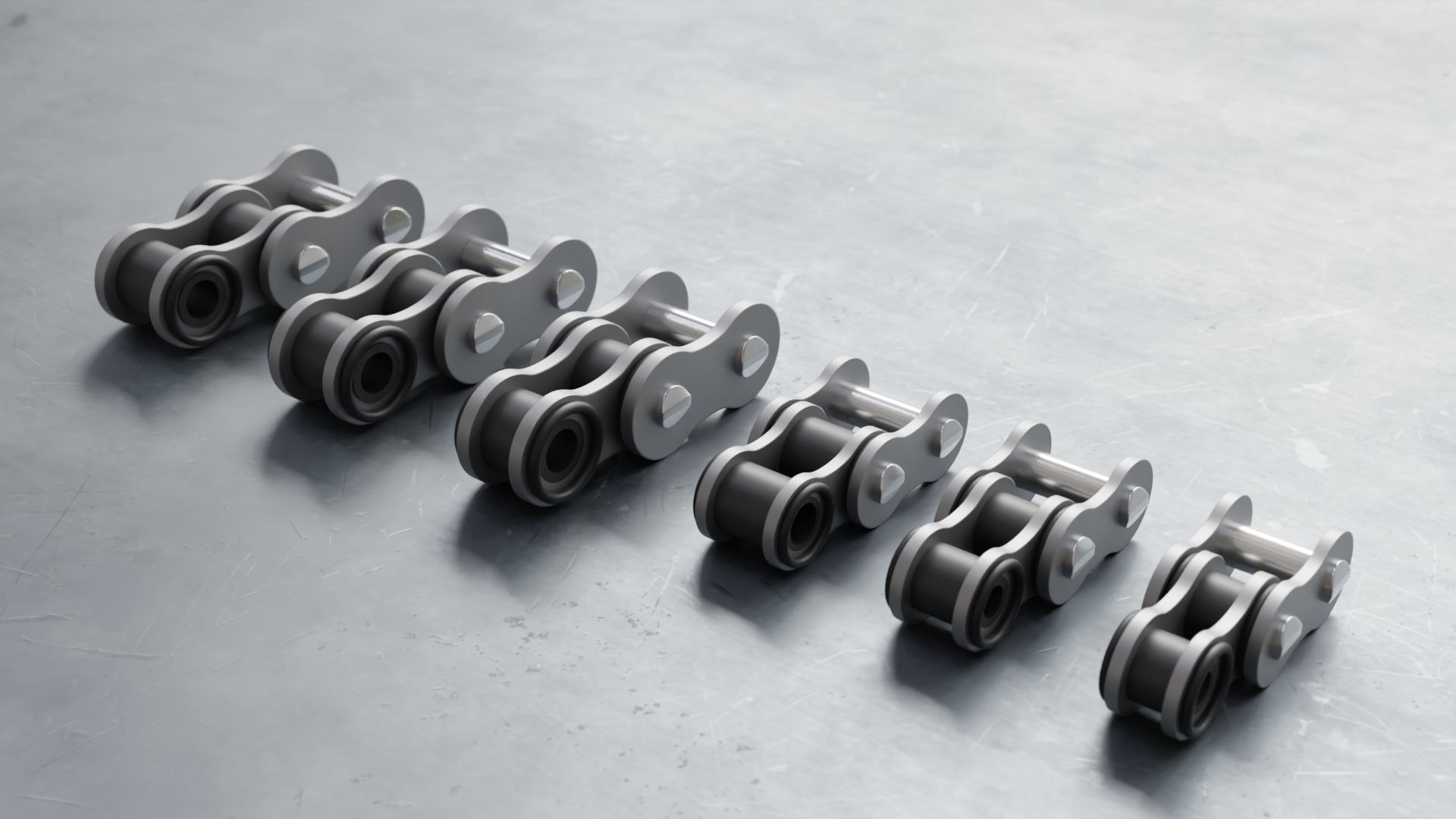 Motorcycle Chain 3D model_1