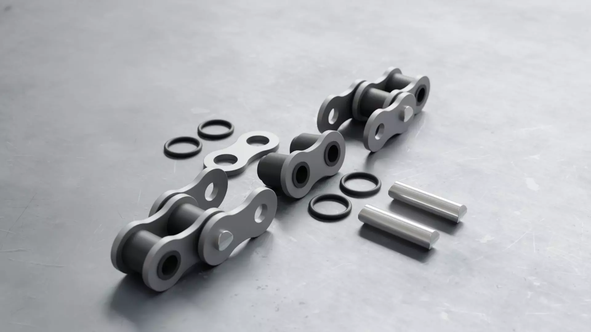 Motorcycle Chain 3D model_0