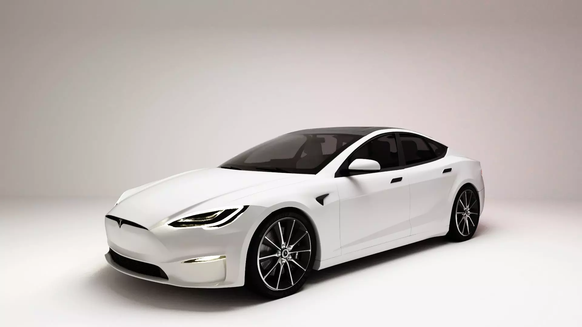 High-Quality Tesla Car 3D model