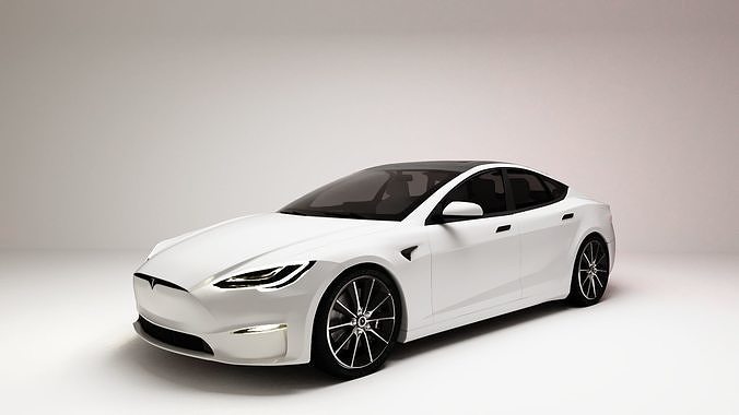 High-Quality Tesla Car 3D model