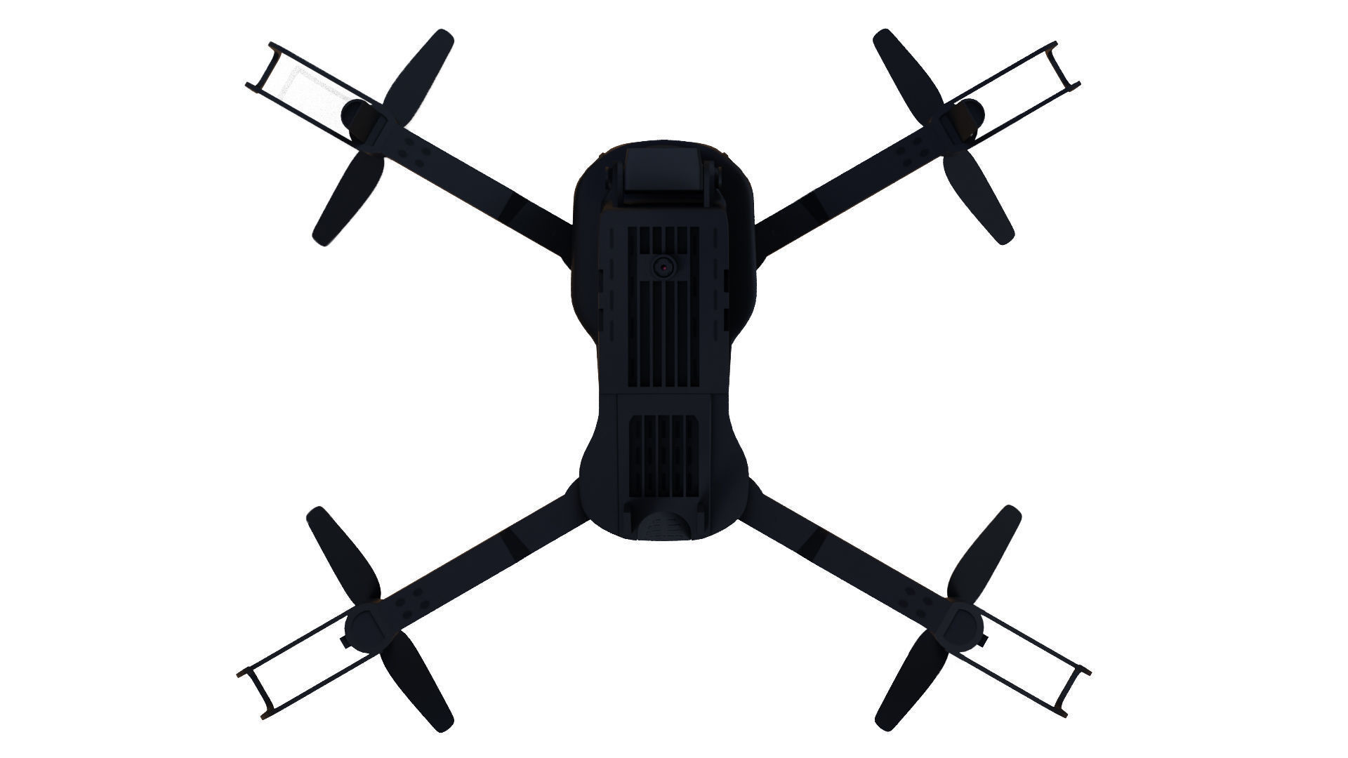 Quadcopter Drone Camera Low-poly 3D model_3