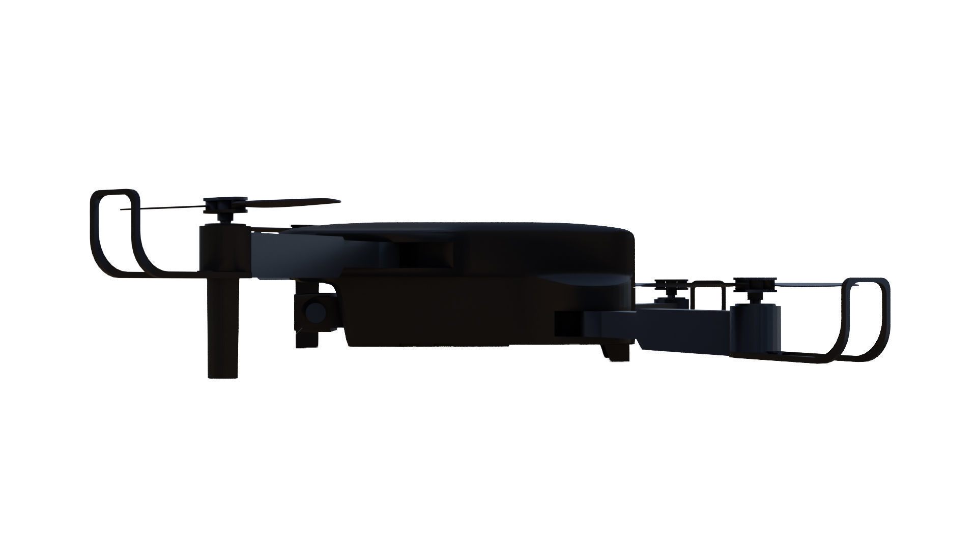 Quadcopter Drone Camera Low-poly 3D model_1