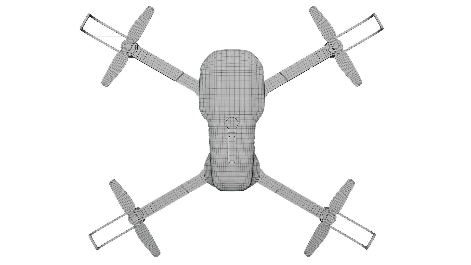 Quadcopter Drone Camera Low-poly 3D model_11
