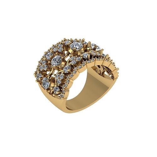 Diamonds Ring 3D print model