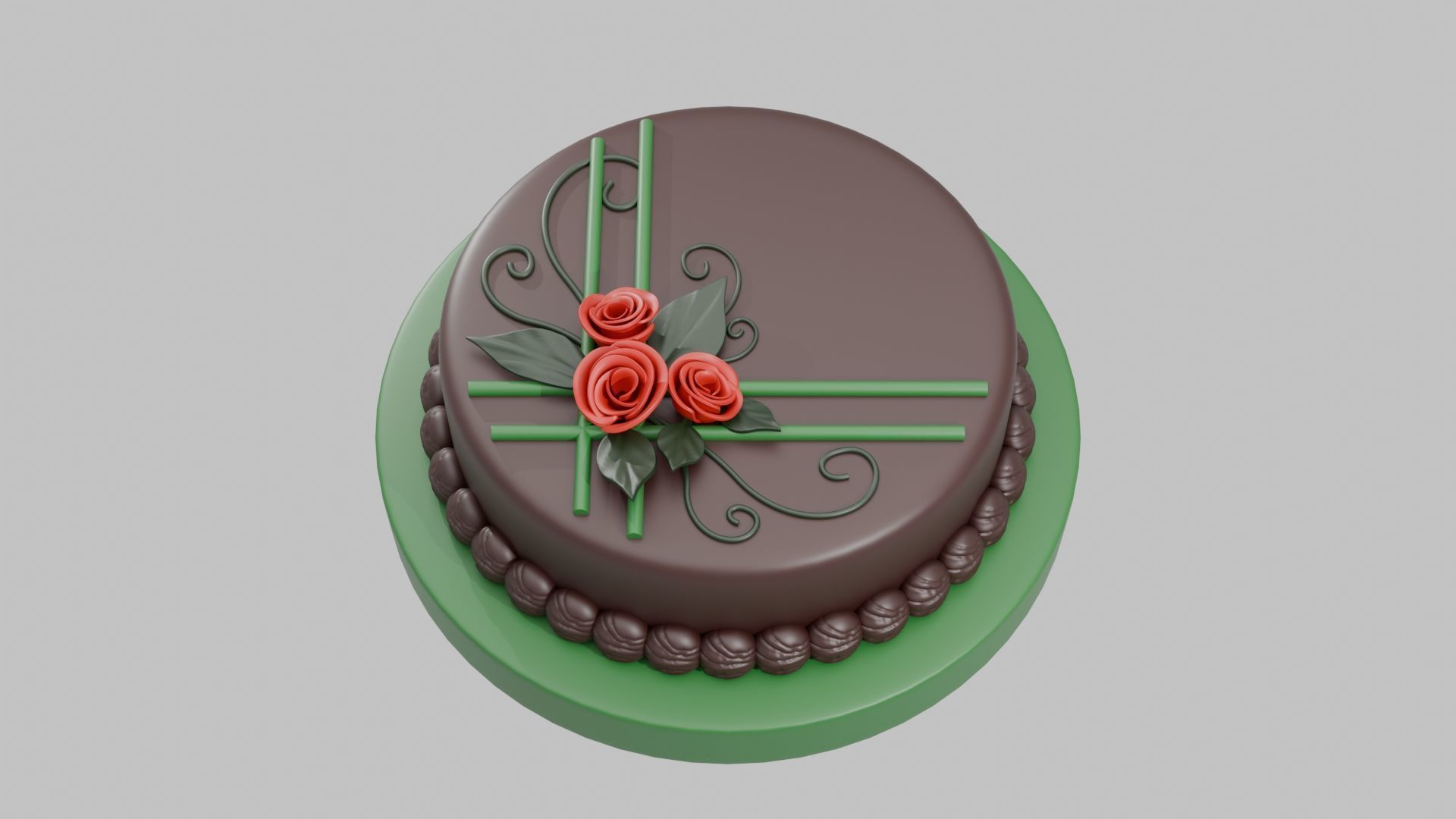 Chocolate Cake 3D print model_2