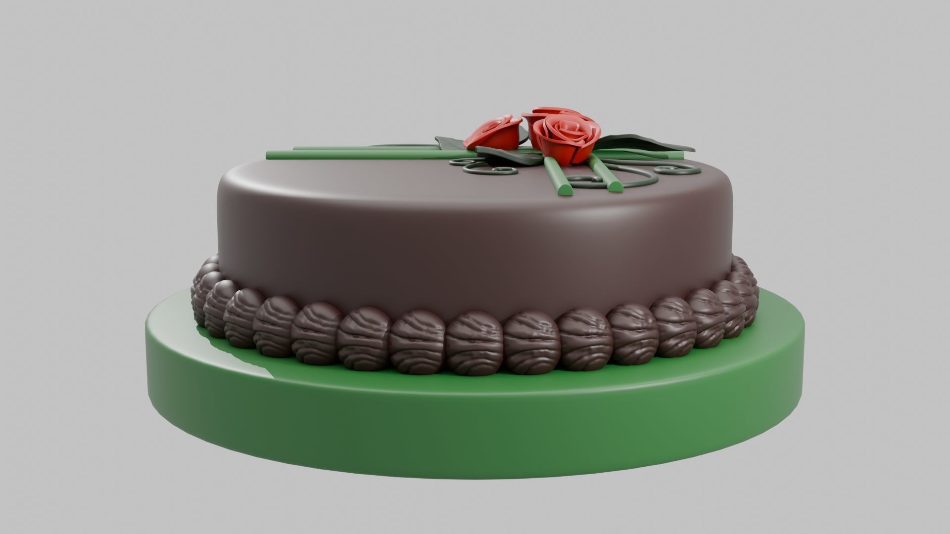 Chocolate Cake 3D print model_5