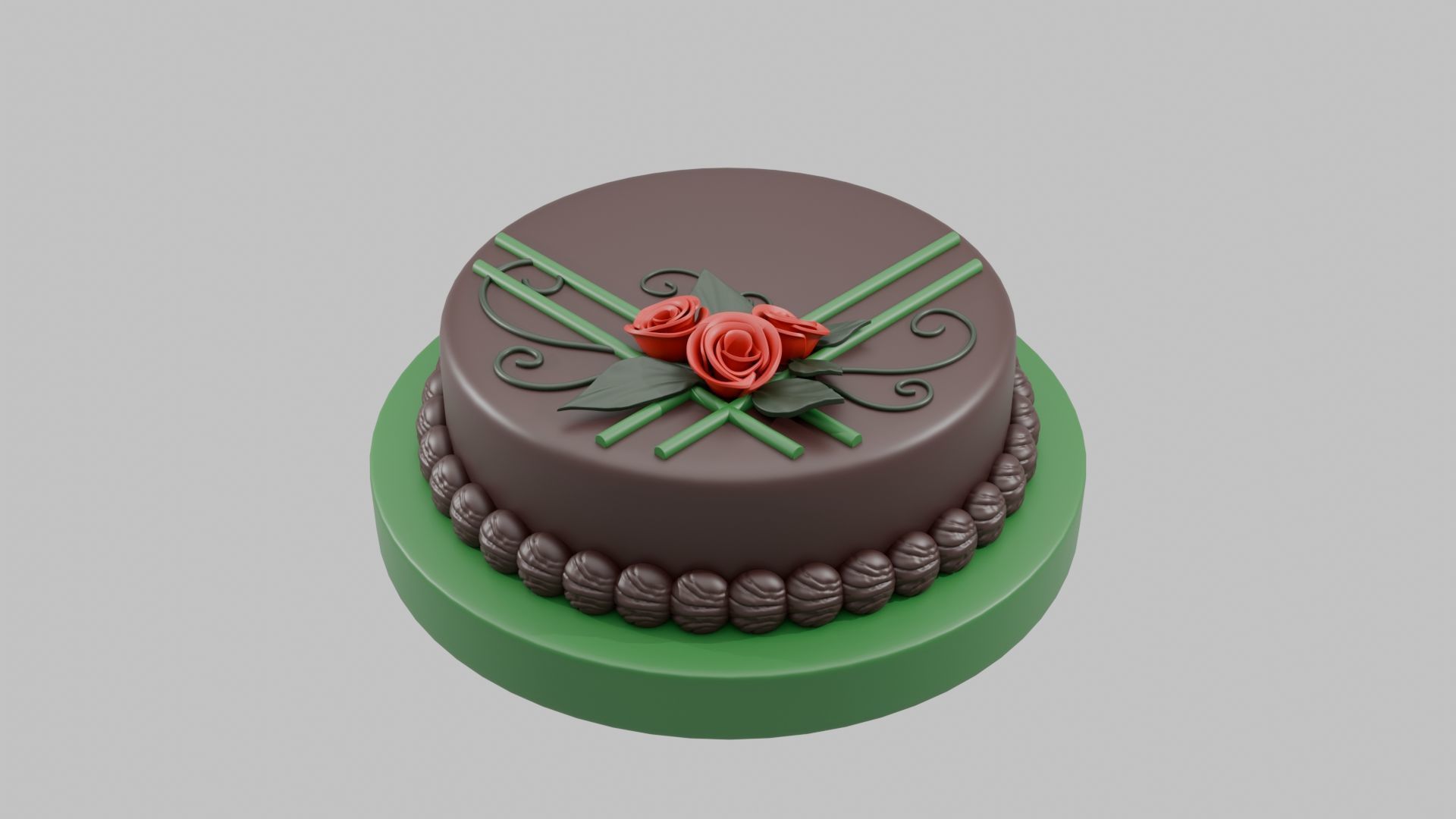 Chocolate Cake 3D print model_1