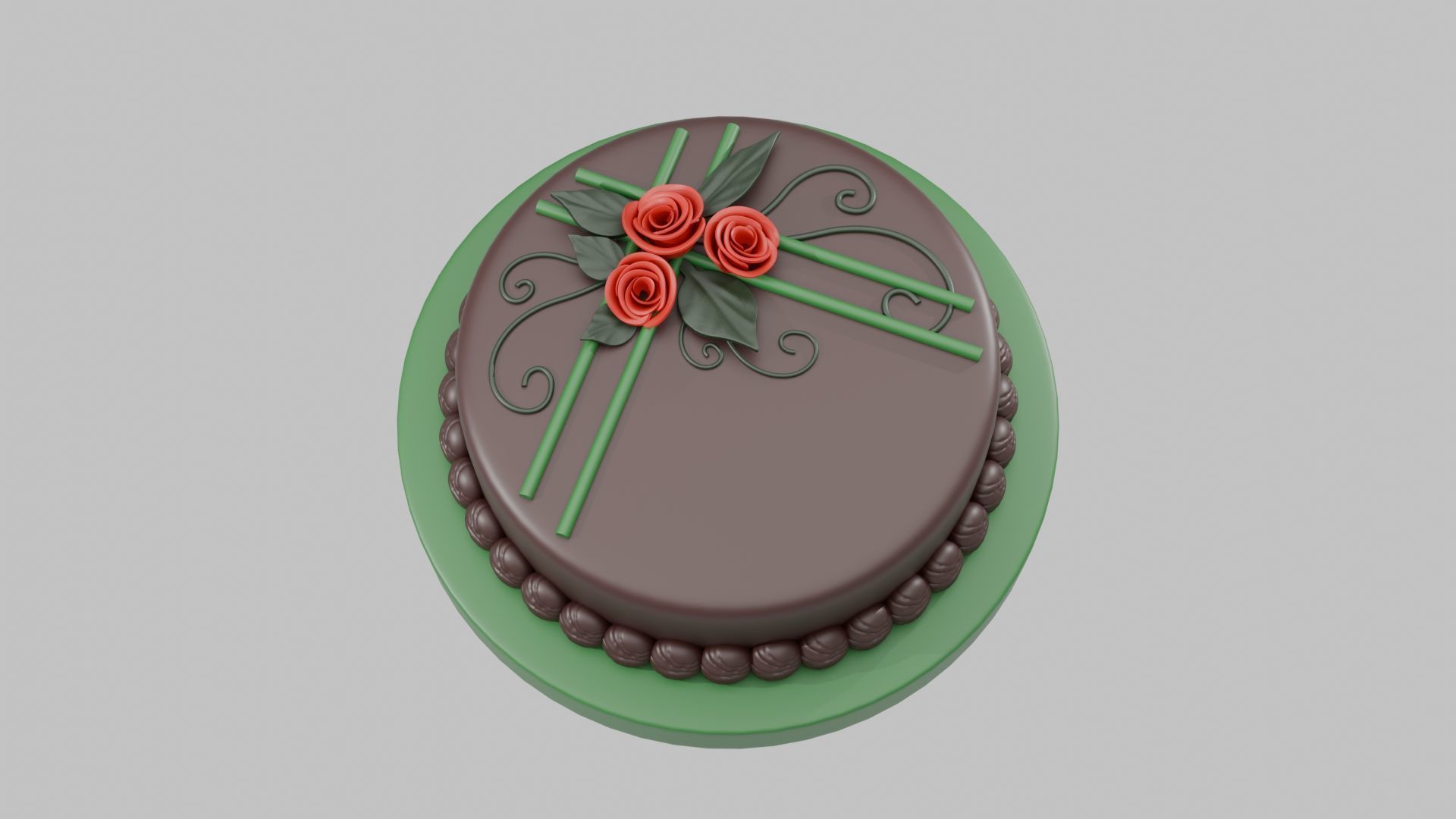 Chocolate Cake 3D print model_4