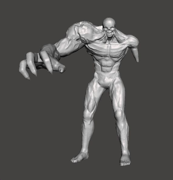 RE BANDERSNATCH MONSTER MINIATURE MODEL HORROR FANTASY GAMES RPG 3D print model_3