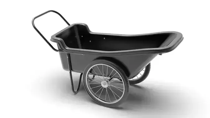 Polar Trailer Utility Cart Low-poly 3D model