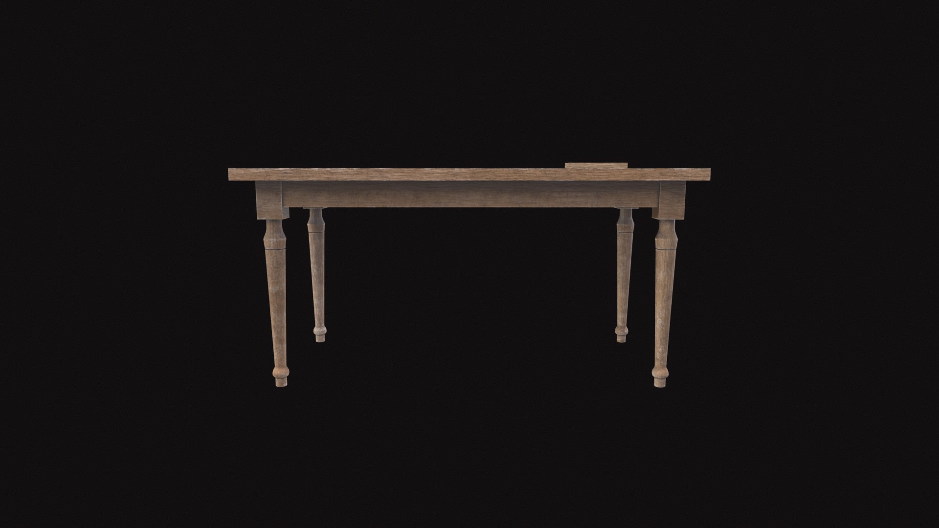 Medieval Table V01 Low-poly 3D model_3