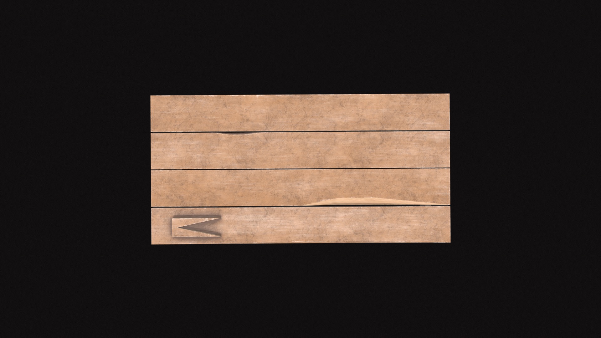 Medieval Table V01 Low-poly 3D model_8