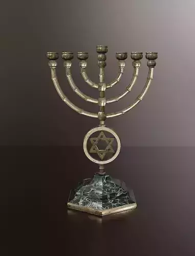 Jewish Candlestick Menorah