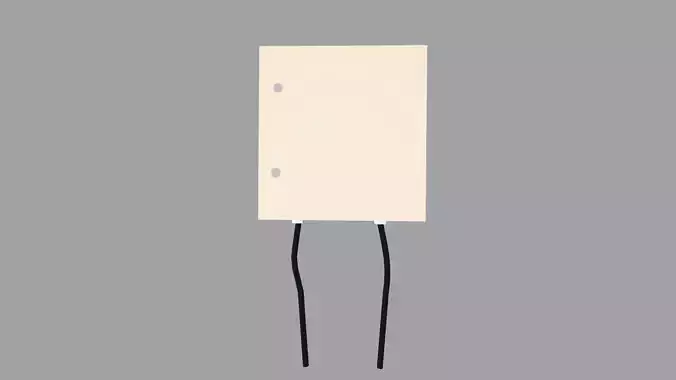 PVC Box Low-poly 3D model PVC Box Low-poly 3D model