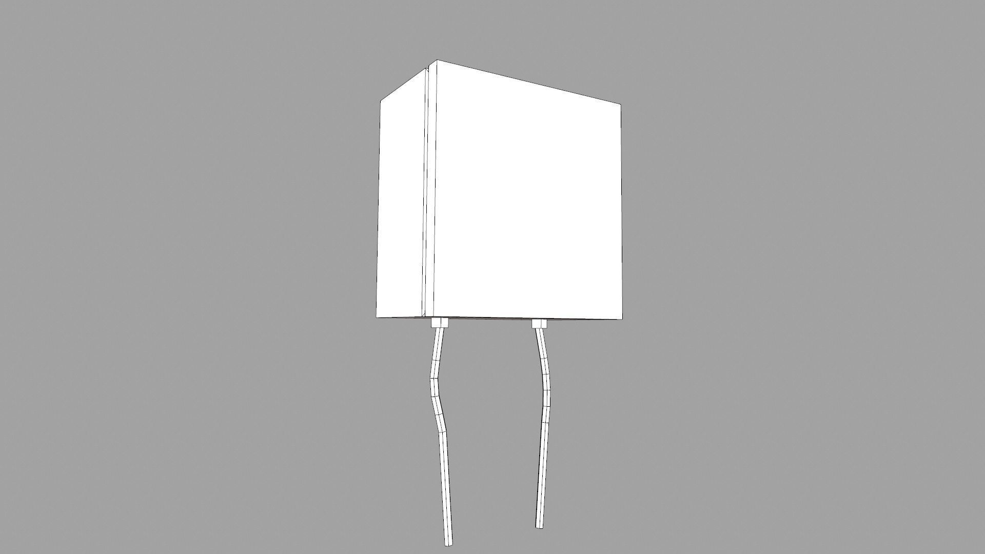 PVC Box Low-poly 3D model_7