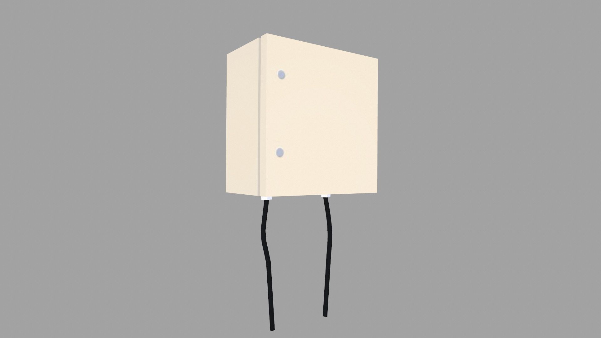 PVC Box Low-poly 3D model_2