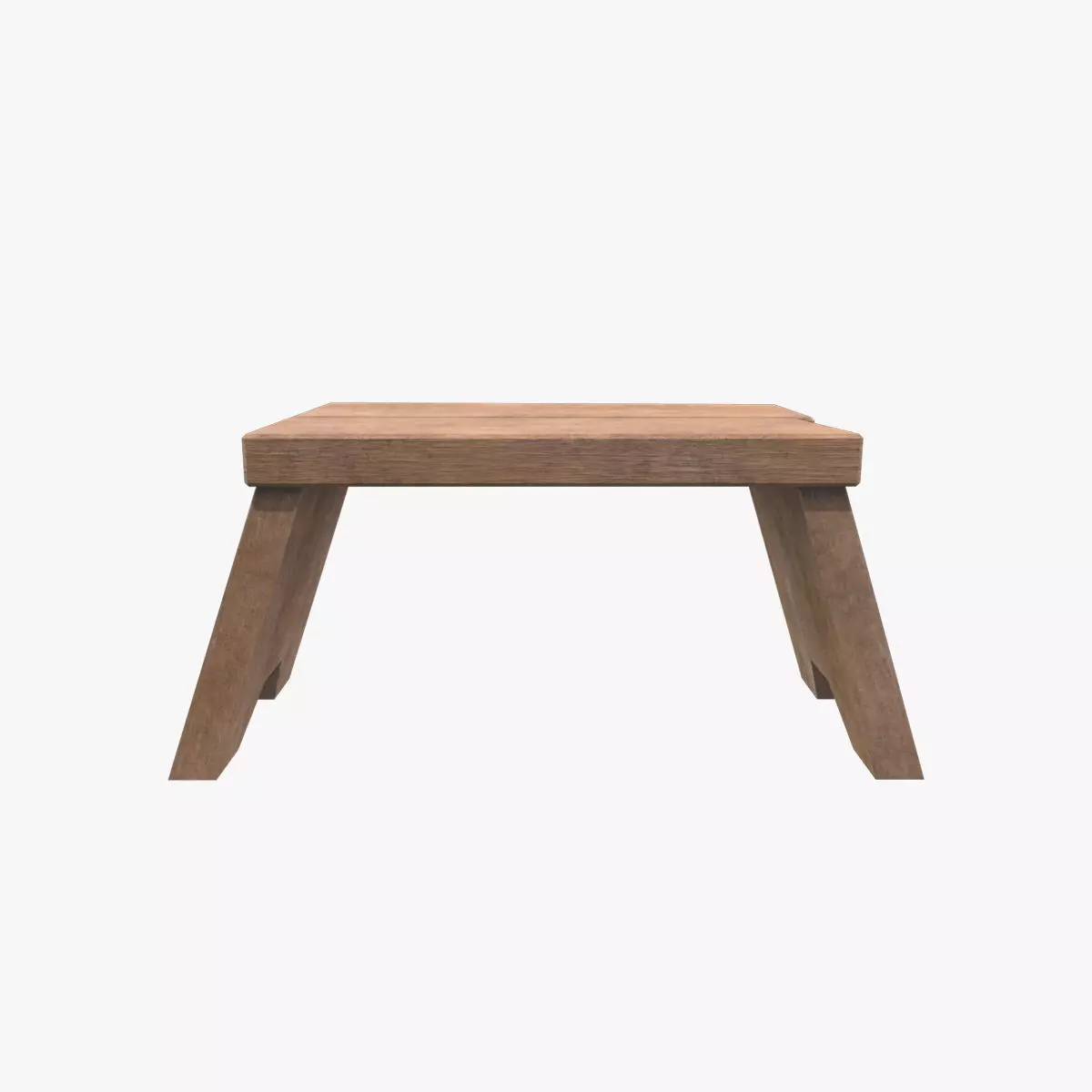 Medieval Sitting Tool Low-poly 3D model_0