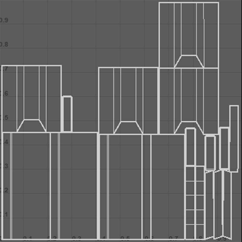 Medieval Sitting Tool Low-poly 3D model_11