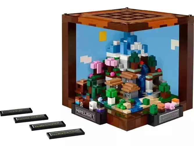 PixelBricks3D - LEGO MINECRAFT - The Crafting Table 3D print model